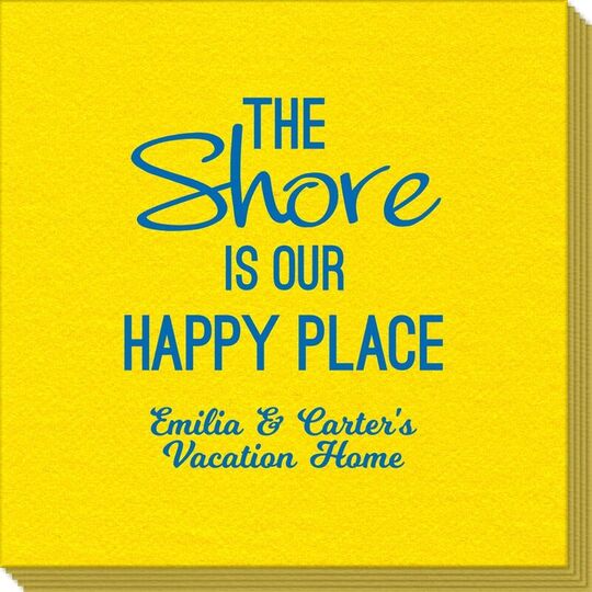 The Shore Is Our Happy Place Linen Like Napkins